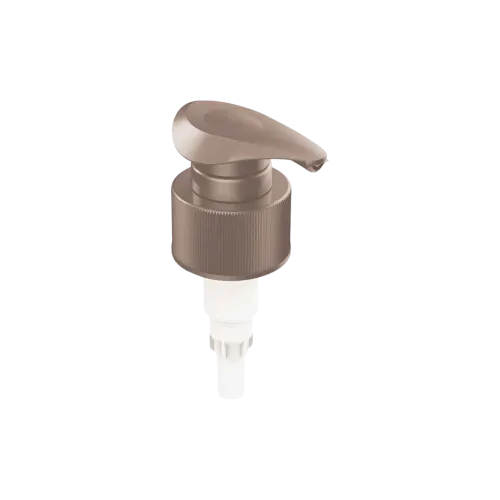 28-410 Ribbed PP Dispensing Pump with Ergonomic Scoop Saddle Head, 2cc Dosage
