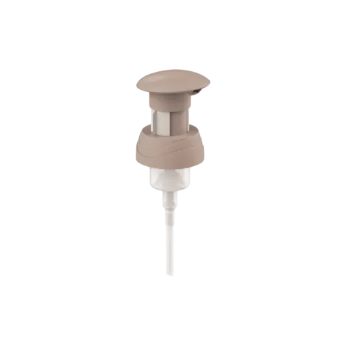 30-410 PP Wavy Grooved Foamer Pump with Domed Wide Head and Clip Lock, 0.35cc Dosage