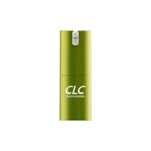 0.5oz / 15ml PP Cylinder Airless Pump Bottle with Integrated Slide-Lock Actuator, 0.25cc Dosage