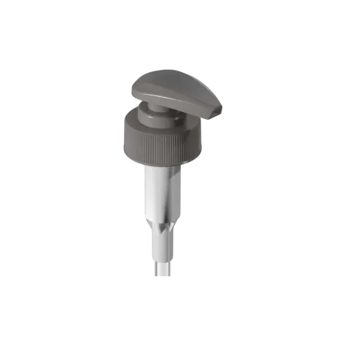 28-400 Ribbed PP Lotion Pump with Wide Paddle Head, 2cc Dosage