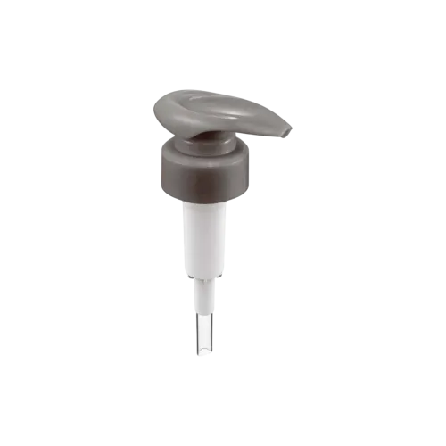 33-410 Smooth PP Lotion Pump with Ergonomic Scoop Head, 4cc High-Viscosity Dosage with External Spring Design
