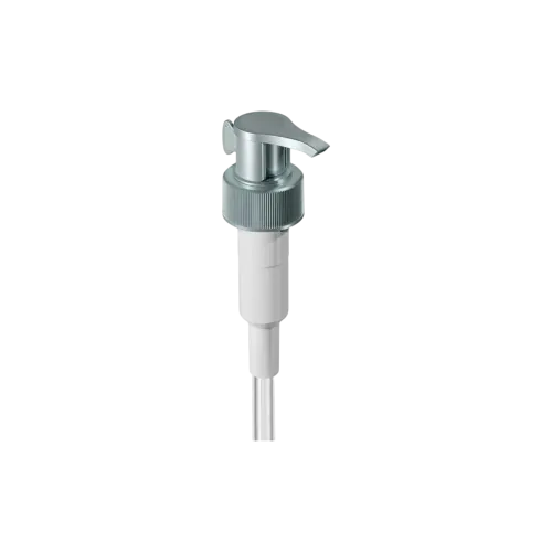24-400 Ribbed Monomaterial PP Lotion Pump with E-Commerce Ship Clip, 4cc Dosage