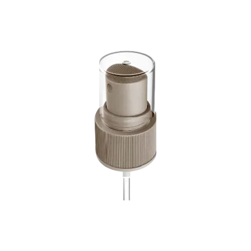 24-410 Ribbed PP Fine Mist Sprayer with Overcap, 0.1cc Dosage