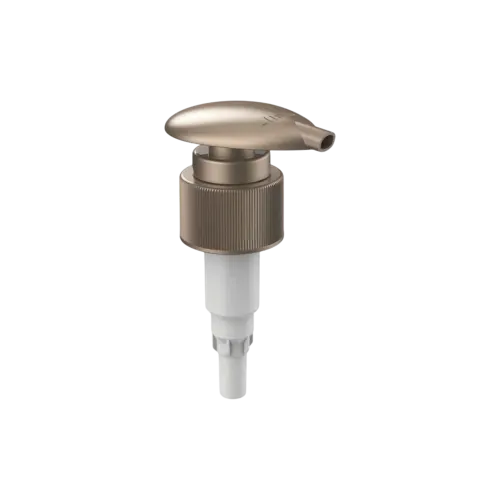 24-410 Ribbed PP Dispensing Pump with Wide Paddle Head, 2cc Dosage