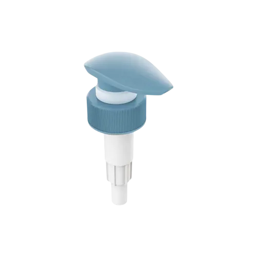 33-410 Ribbed PP Lotion Pump with Wide Paddle Head, 4cc Dosage