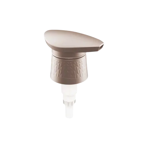 28-410 PP Lotion Pump with Wide Paddle Head & Embossed Decorative Collar, 2cc Dosage