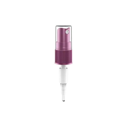 18-410 Ribbed PP Fine Mist Sprayer, 0.14cc Dosage with Inverted Spray Function