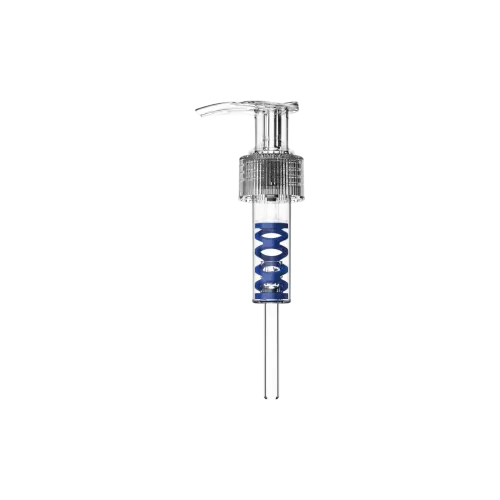 24-410 Ribbed Monomaterial All-PP Recyclable Saddle Lotion Pump, Spring-Free 2cc Dosage