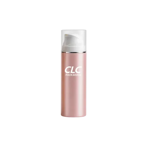5oz / 150ml PETG Cylinder Airless Pump Bottle with Clear Flush Overcap, 0.5cc