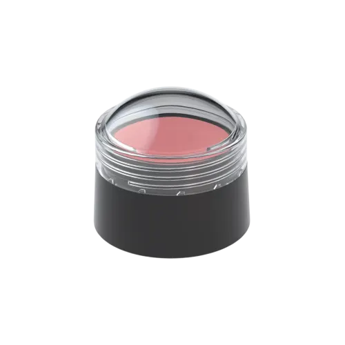 0.09oz / 2.72ml Round ABS Mini Cream Blush Jar with Clear Acrylic (PMMA) Domed Lid