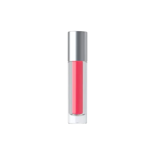 3.8ml Cylinder PETG Lip Gloss & Concealer Tube with Short Aluminum Cap & Doe Foot Applicator