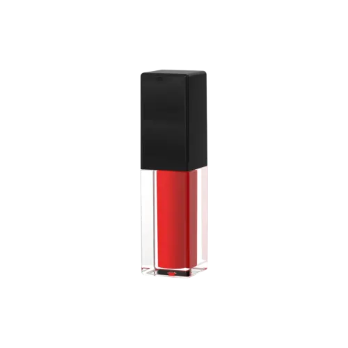 4.5ml / 0.15oz Thick-Wall PETG Square Lip Gloss Tube with ABS Cap & Customizable Wand