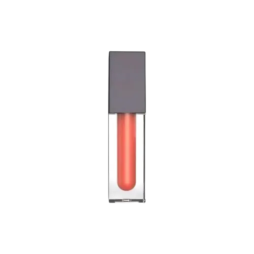 3.5ml / 0.12oz Thick-Wall PETG Square Lip Gloss Tube with Rounded Inner, Square ABS Cap & Customizable Doe-Foot Applicator