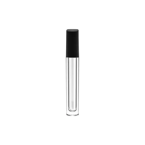 5.5ml / 0.19oz PETG Slim Square Lip Gloss Tube with Round Inner, ABS Cap & Doe-Foot Applicator