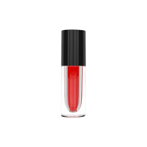 2ml / 0.07oz Thick-Wall PETG Cylinder Lip Gloss Tube with ABS Cap & Customizable Paddle, Slant, or Reservoir Doe-Foot Applicator