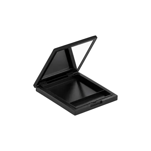 Single-Pan Rectangular ABS Powder Compact with Mirror & Applicator Well