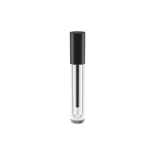 2.8ml / 0.09oz PETG Cylinder Lip Gloss Tube with Iron-Weighted Base & Customizable Slanted or Reservoir Doe-Foot Applicator
