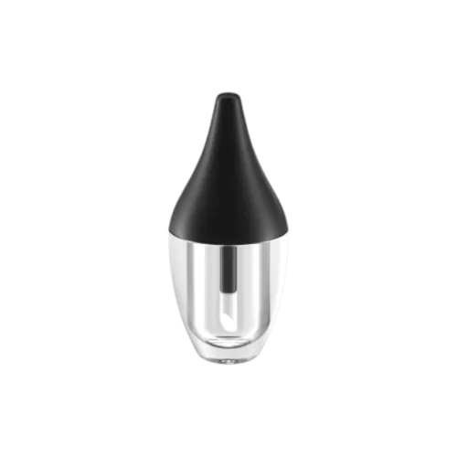 4.3ml / 0.15oz PETG Fully-Transparent Teardrop Lip Gloss Tube with Wiper & Customizable Doe-Foot Wand Applicator