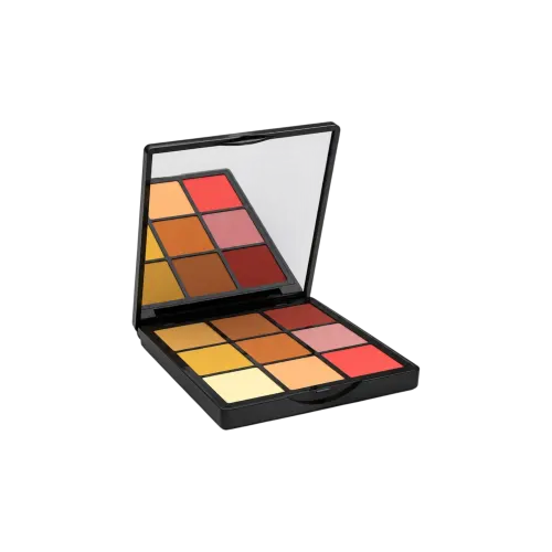 9-Pan Square ABS Eyeshadow Palette with Mirror
