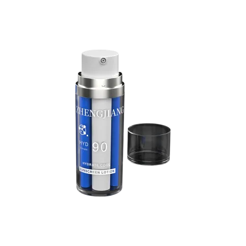40ml / 1.35oz AS Dual-Chamber Airless Pump Bottle (20ml + 20ml) with PP Inner Chambers & Dual 0.23cc Dosages