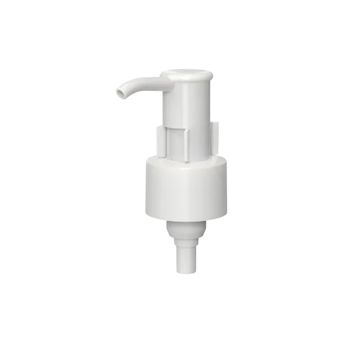 24-410 PP Long Nozzle Oil Pump with Flat Top, 1cc Dosage with External Spring, Twist Lock & E-Commerce Clip Lock