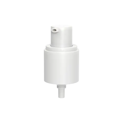 24-410 PP Slim Serum Pump, 0.48cc Dosage with External Spring, Clip Lock & Clear Flush Overcap