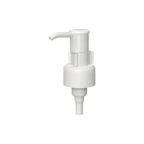 24-410 Anti-Drip PP Long Nozzle Oil Pump with Flat Top, 1cc Dosage with Twist Lock & External Spring