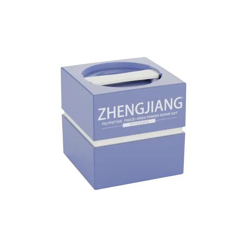 1.7oz / 50ml PP Double-Wall Square Cosmetic Cream Jar with Square Cap & Integrated Spatula Applicator