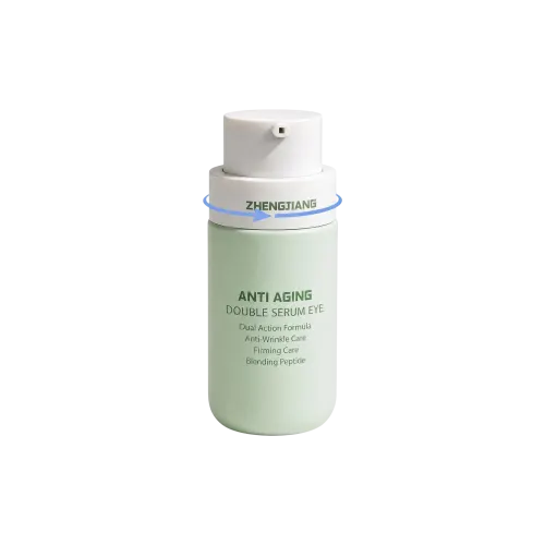 2.7oz / 80ml All-Plastic Monomaterial PP Round Bottom Airless Pump Bottle, 0.2cc Dosage with Shoulder Lock