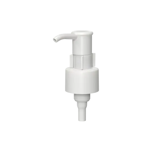 24-410 PP Long Nozzle Anti-Drip Oil Pump with Flat Top, 1cc Dosage for High-Viscosity Formulas, External Spring, Twist Lock with E-Commerce Shipping Clip