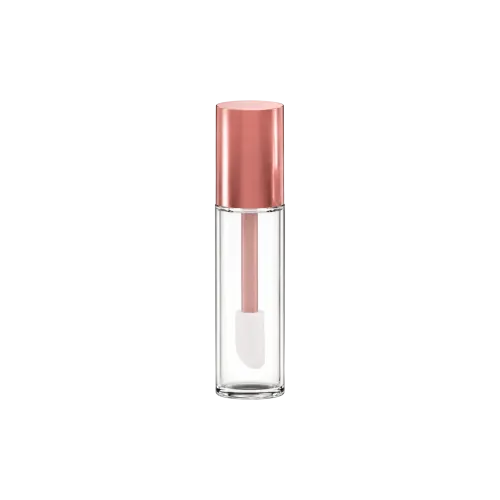 0.84oz / 24.8ml PETG Cylinder Lip Gloss Tube with ABS Cap, Wiper & Jumbo Doe-Foot Applicator