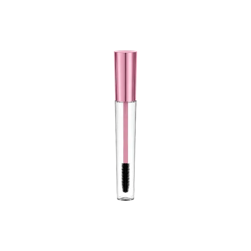 0.47oz / 14ml Cylinder PETG Mascara Tube with Flared ABS Cap & High-Density Volume & Definition Nylon Bristle Brush