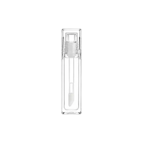0.55oz / 16.2ml Thick-Wall PETG Fully Transparent Cylinder Lip Gloss Tube with Customizable Wand Applicator