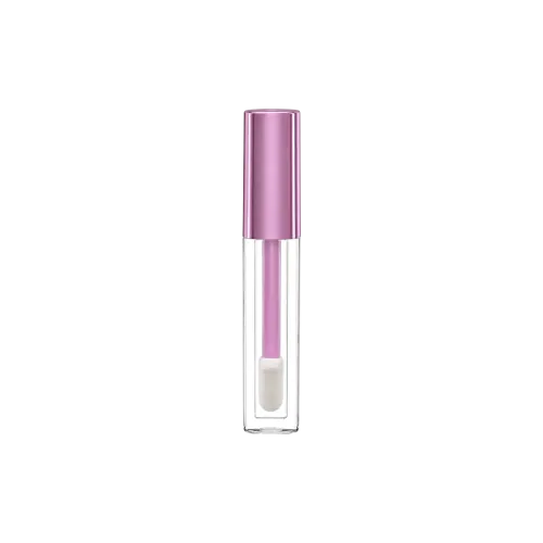 0.10oz / 3ml Thick-Wall PETG Cylinder Lip Gloss Tube with ABS Cap & Customizable Wand Applicator