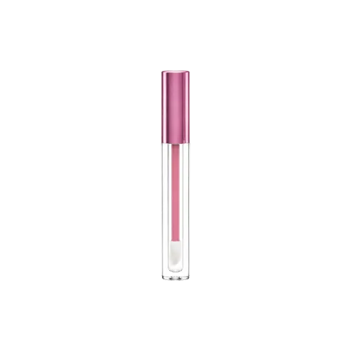 0.10oz / 3.1ml PETG Slim Cylinder Lip Gloss Tube with ABS Cap & Customizable Wand Applicator