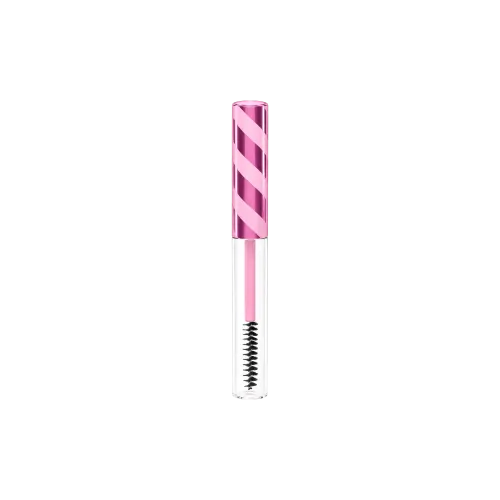 0.11oz / 3.4ml Cylinder PETG Mascara Tube with Decorative ABS Cap & Nylon Bristle Brush
