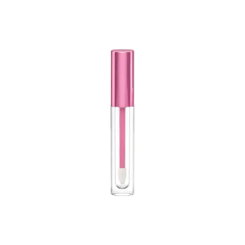 0.15oz / 4.5ml Thick-Wall PETG Cylinder Lip Gloss Tube with ABS Cap & Doe-Foot Applicator