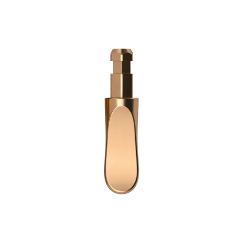 5mm Stem Curved Scoop Zamac Cosmetic Applicator for Lip Gloss & Concealer