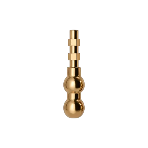 1.8mm Stem Double Beaded Peanut Zamac Cosmetic Applicator for Lip Gloss & Concealer