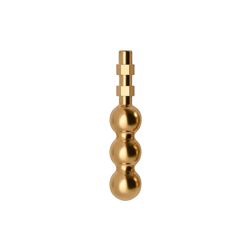 1.8mm Stem Triple Beaded Zamac Cosmetic Applicator for Lip Gloss & Concealer