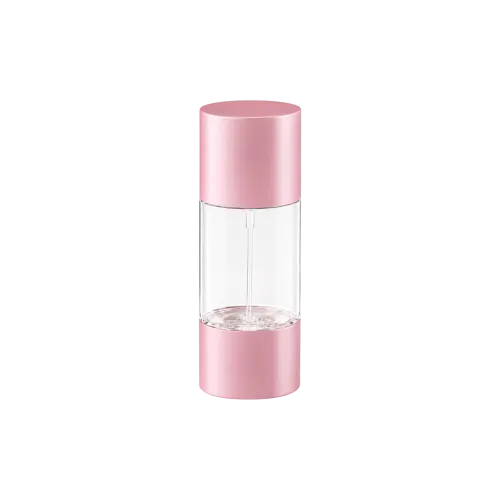 1.4oz / 40ml PETG Oval Dual-Ended Cosmetic Bottle with Pump & Dropper Applicators