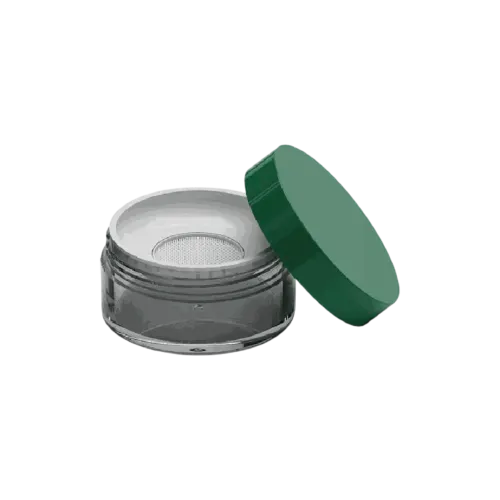 2.8oz / 84ml AS Straight Sided Loose Powder Mesh Sifter Jar