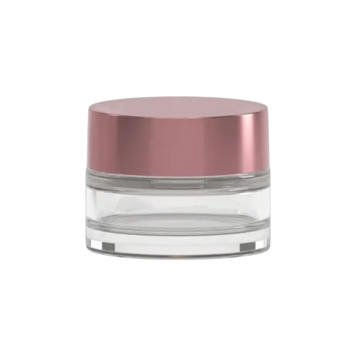 1.3oz / 37ml AS Plastic Straight Sided Loose Powder Sifter Jar with High-Profile Cap