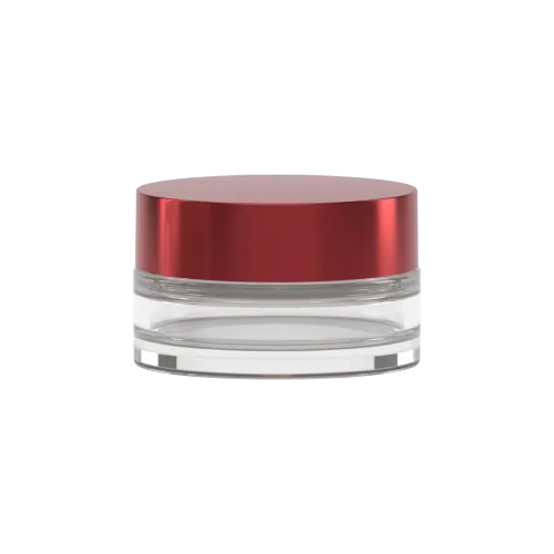 2oz / 60ml AS Straight Sided Loose Powder Sifter Jar with Sealing Disc & High-Profile Cap