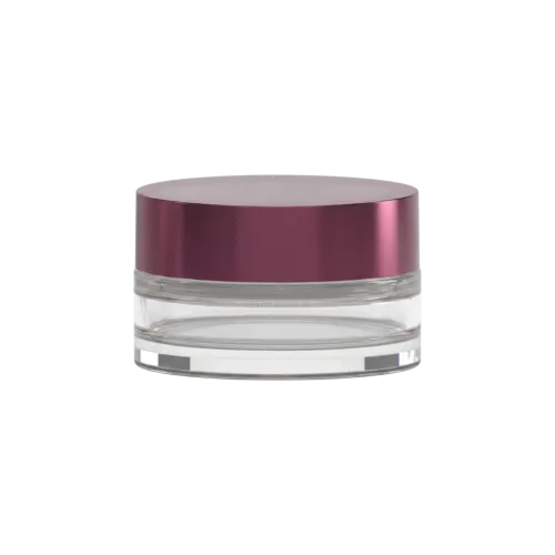 2oz / 60ml AS Straight Sided Jar with Sealing Disc & High-Profile Cap