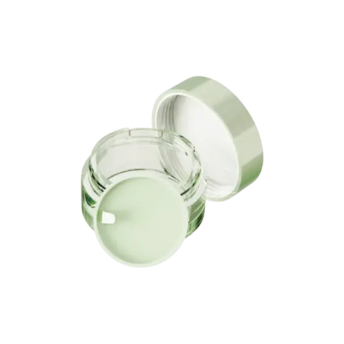 1.2oz / 36.7ml AS Plastic Straight Sided Face Moisturizer Jar with Sealing Disc & High-Profile Cap
