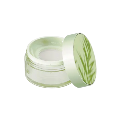 2.8oz / 83ml AS Plastic Straight Sided Loose Powder Mesh Sifter Jar with Flush Cap