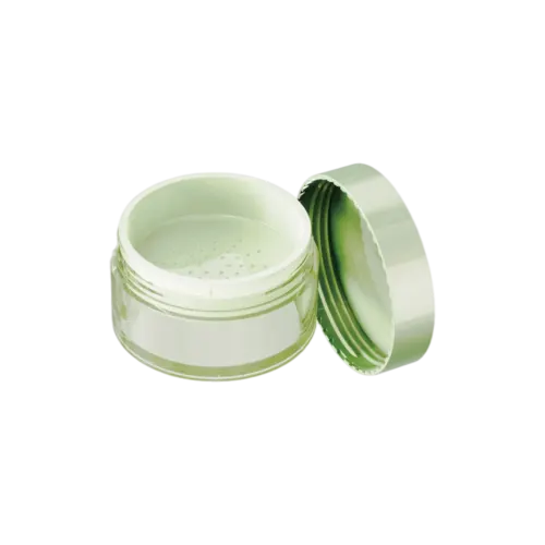 2.8oz / 83ml AS Plastic Straight Sided Loose Powder Sifter Jar with Flush Cap