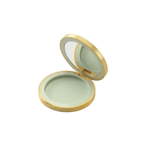 11.2g Single-Pan Round Dual-Tone ABS Powder Compact with Mirror