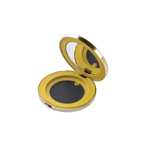 9.3g Round Dual-Tone ABS Compact with Mirror & Decorative Top Plate